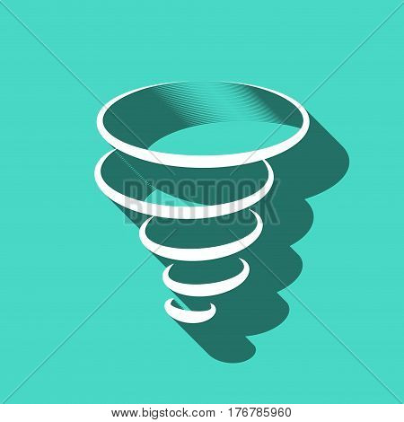 tornado icon stock vector illustration flat design