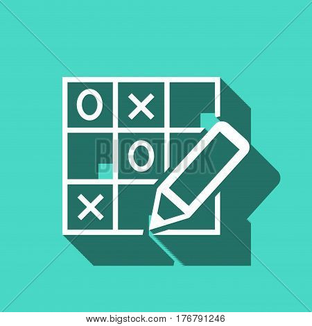 TIC TAC toe icon stock vector illustration flat design
