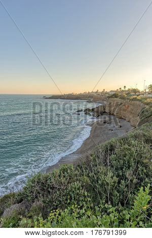 The Mediterranean sea on the coast of Vinaros Castellón