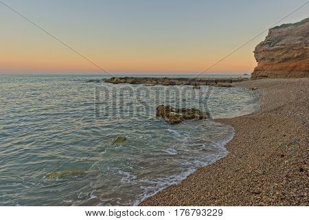 The Mediterranean sea on the coast of Vinaros Castellón