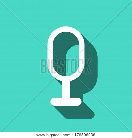 microphone icon stock vector illustration flat design