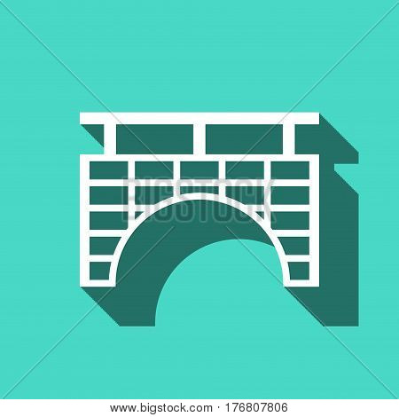 bridge icon stock vector illustration flat design