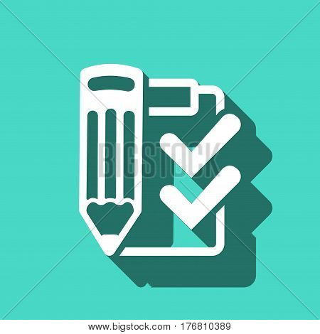 checklist  icon stock vector illustration flat design