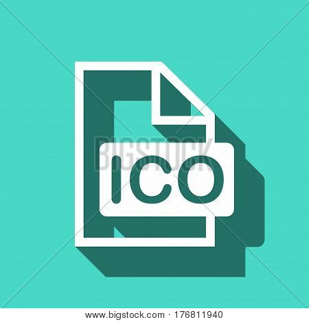 ico icon stock vector illustration flat design