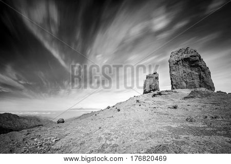 Roque Nublo monolit rock on Gran Canaria