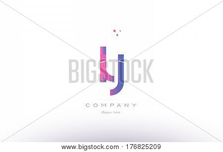 Ly L Y  Pink Modern Creative Alphabet Letter Logo Icon Template