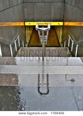 Metro indgang