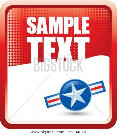 Air force ikona na transparent czerwony półtonów