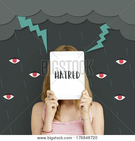 Hatred Frustration Ignorance Animosity Concept