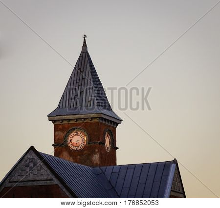 Old Buildings At Downtown In Vyborg, Russia
