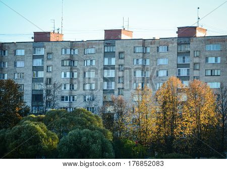 Old Buildings At Downtown In Vyborg, Russia