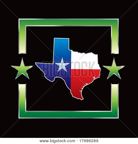 Lonestar estado de texas sobre fondo de estrella
