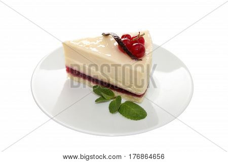 Cheesecake is a sweet dessert consisting of one or more layers. The main and thickest layer consists of a mixture of soft fresh cheese eggs and sugar. Is usually sweetened with sugar and may be flavored or topped with fruit cream nuts.