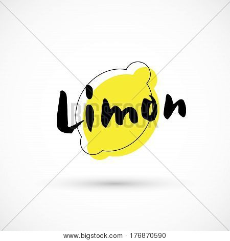 Limon logo yellow bright art creative design
