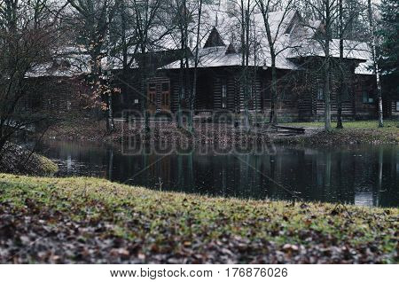 Abandoned Horror House in the Misty Forest
