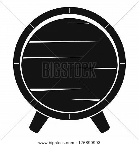 Barrel on legs icon. Simple illustration of barrel on legs vector icon for web