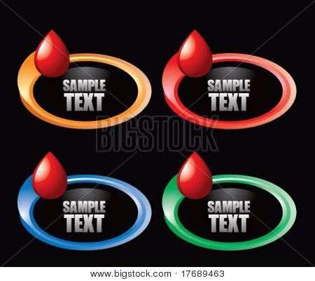 หยดเลือดบนปุ่มเว็บมัน