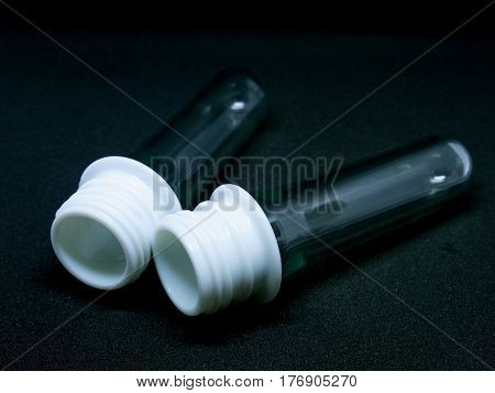 Pet Bottle Preform On White Background.