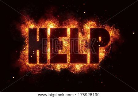 help fire text sos flames flame burn burning explode explosion