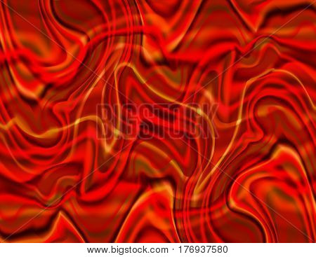 Abstract swirly gradient background design with firey red colors.