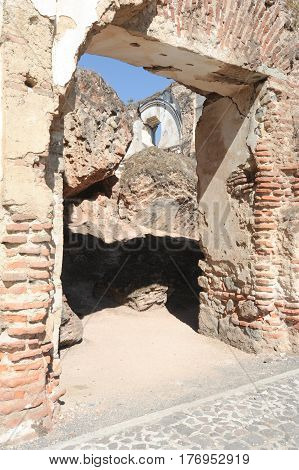 Ruins Of The Recoleccion Church At Antigua