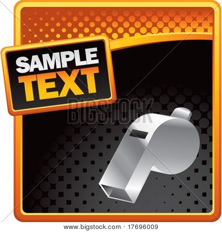 apito em fundo de modelo de meio-tom