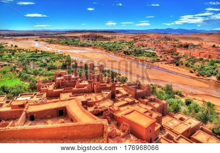 Landscape near Ait Ben Haddou village in Morocco, North Africa