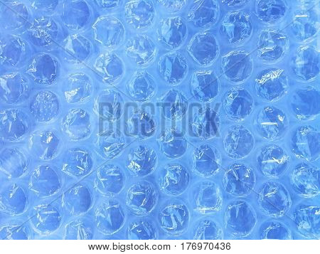 texture of plastic such as white and bubble or blue color