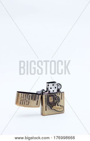 Beautiful lighter isolated on white -- -