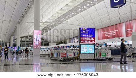 Chek lap kok, Hong Kong- 24 November 2018: Hong Kong international airport 
