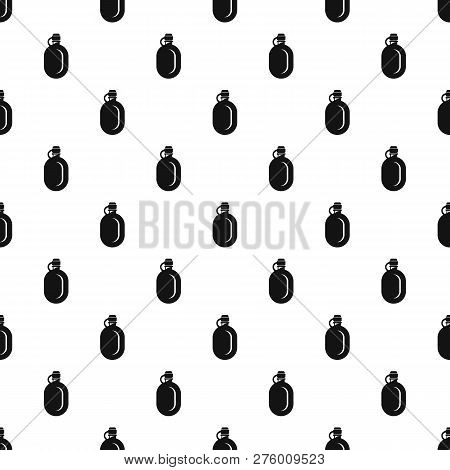 Metal Water Flask Pattern Seamless Repeat Geometric For Any Web Design