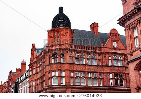 The Red Ornate Bricks Of The Buildings In Wigan