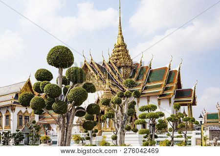 Phra Tinang Aporn Phimok Prasat Pavillion In The Grand Palace In Bangkok