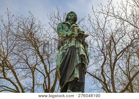 Schiller Monument On The Schiller Square In Mainz, Germany