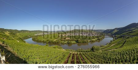 Famous Moselle Sinuosity At  Leiwen Called Zummet Hights