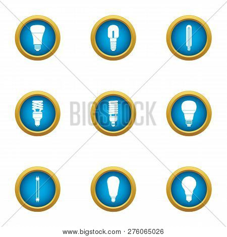 Lanthorn Icons Set. Flat Set Of 9 Lanthorn Icons For Web Isolated On White Background