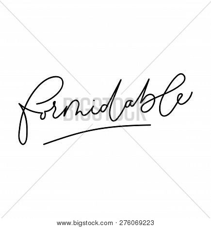 Lettering Inspirational Inscription 
