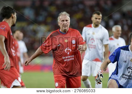 Rio, Brazil - December 27, 2018: Zico Player During A Soccer Game Of The All-stars Game In The Marac