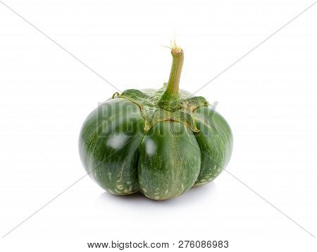 Thai Eggplant Or Yellow Berried Nightshade On White Background Thai Eggplant Vegetable Isolated