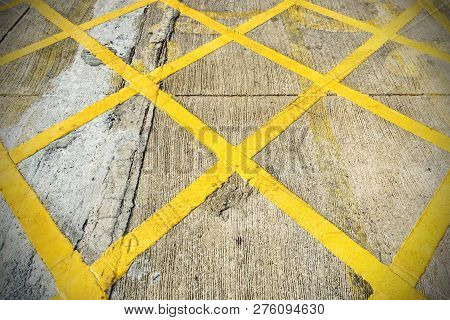Street And Yellow Line Outdoor Photo Stock