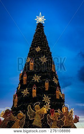 Christmas Illumination In Tbilisi, Georgia