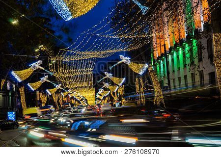 Christmas Illumination In Tbilisi, Georgia