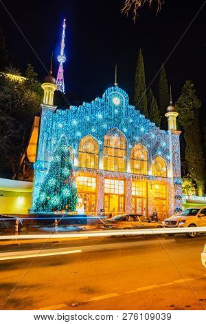Christmas Illumination In Tbilisi, Georgia