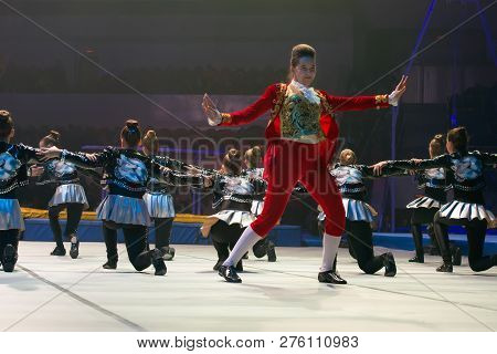 Moscow, Russia - November 16-17, 2018: Team Nitti Gritti, Acrobatic Rock And Roll At The 