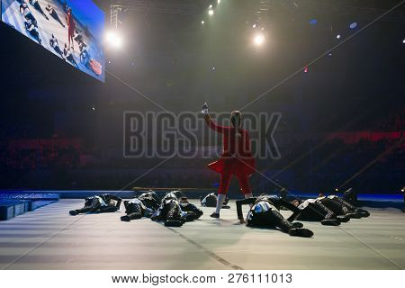 Moscow, Russia - November 16-17, 2018: Team Nitti Gritti, Acrobatic Rock And Roll At The 