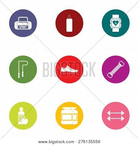 Rollick Icons Set. Flat Set Of 9 Rollick Icons For Web Isolated On White Background