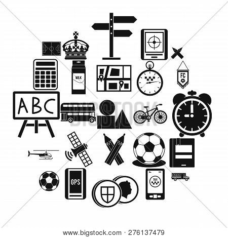Motorbus Icons Set. Simple Set Of 25 Motorbus Icons For Web Isolated On White Background