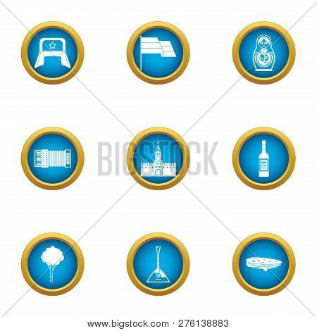 Mannerism Icons Set. Flat Set Of 9 Mannerism Icons For Web Isolated On White Background