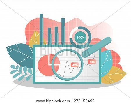 Data Analysis Concept. Can Use For Web Banner, Infographics. Creative Vector Illustration For Banner
