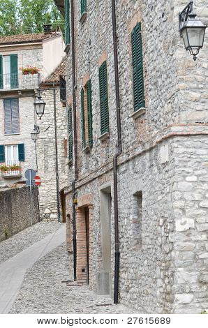 Beco. Bobbio. Emilia-Romagna. Itália.